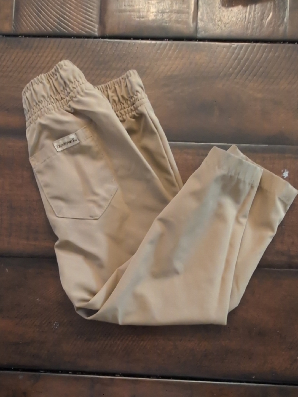 BearPaw Kids 18 Months Khaki Elastic-Waist Joggers